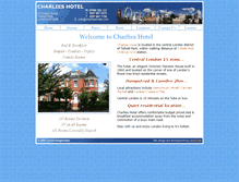 Tablet Screenshot of charlieshotel.com